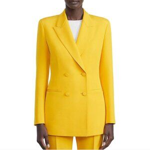 NWT Lafayette 148 New York Double-Breasted Golden Yellow Blazer